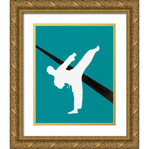 Its All About the Game V Gold Ornate Wood Framed Art Print with Double Matting by Moore, Regina