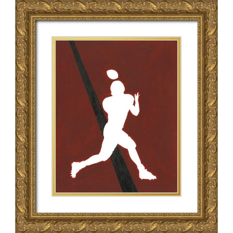 Its All About the Game IX Gold Ornate Wood Framed Art Print with Double Matting by Moore, Regina
