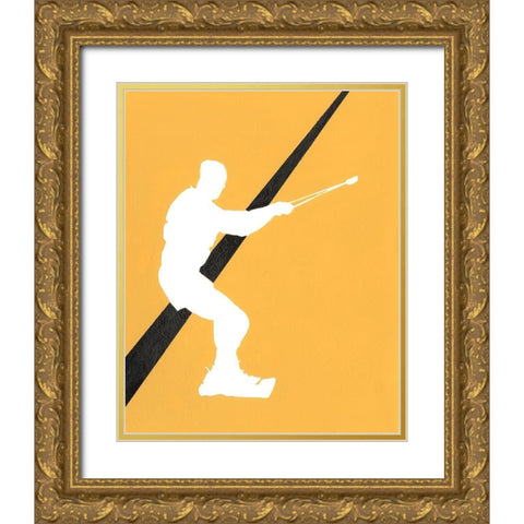 Its All About the Game X Gold Ornate Wood Framed Art Print with Double Matting by Moore, Regina