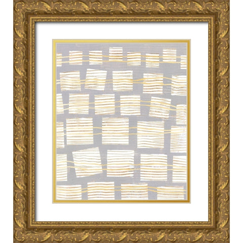 Networks I Gold Ornate Wood Framed Art Print with Double Matting by Lam, Vanna