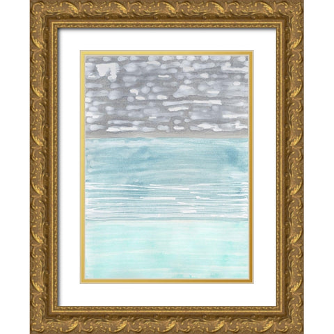 Hydrusphere II Gold Ornate Wood Framed Art Print with Double Matting by Lam, Vanna