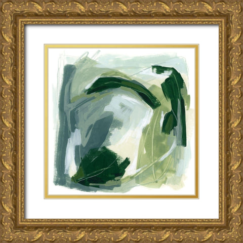 Emerald Spin II Gold Ornate Wood Framed Art Print with Double Matting by Vess, June Erica