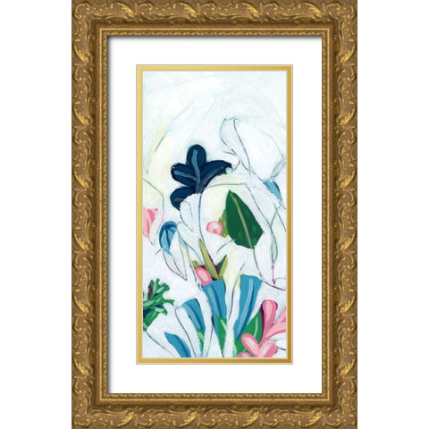 Tropical Trace III Gold Ornate Wood Framed Art Print with Double Matting by Vess, June Erica