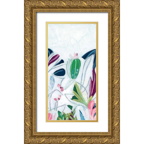 Tropical Trace VI Gold Ornate Wood Framed Art Print with Double Matting by Vess, June Erica
