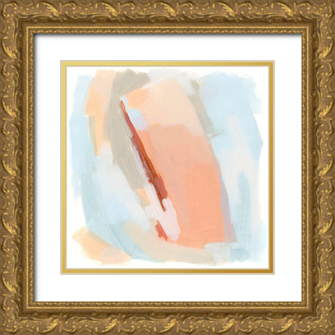 Pastel Swipe I Gold Ornate Wood Framed Art Print with Double Matting by Vess, June Erica
