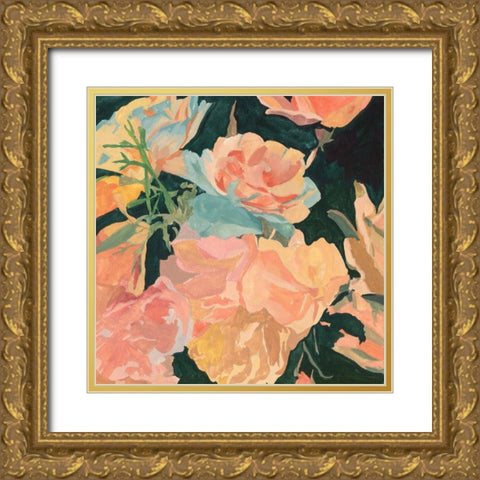Summer Glory I Gold Ornate Wood Framed Art Print with Double Matting by Wang, Melissa