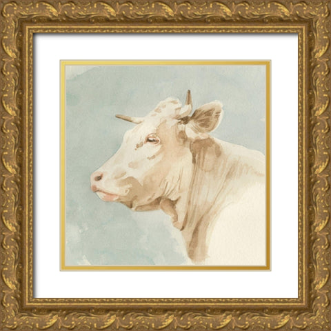 Ferdinand I Gold Ornate Wood Framed Art Print with Double Matting by Caroline, Emma