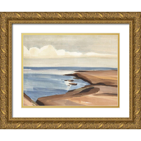 Shore Days II Gold Ornate Wood Framed Art Print with Double Matting by Warren, Annie