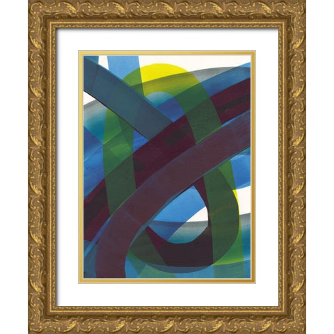 Cool Network I Gold Ornate Wood Framed Art Print with Double Matting by Fuchs, Jodi