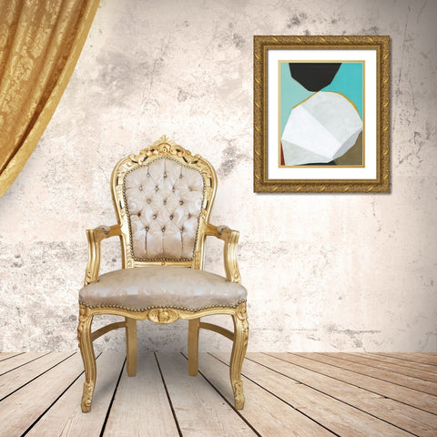 Graphica II Gold Ornate Wood Framed Art Print with Double Matting by Fuchs, Jodi