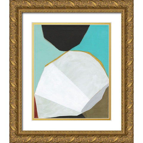Graphica II Gold Ornate Wood Framed Art Print with Double Matting by Fuchs, Jodi