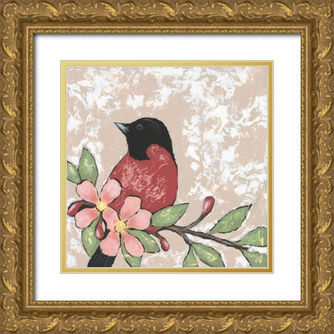 Sweet Bird I Gold Ornate Wood Framed Art Print with Double Matting by Reynolds, Jade