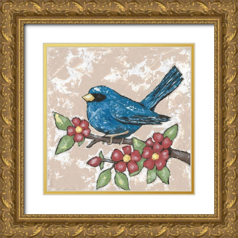Sweet Bird III Gold Ornate Wood Framed Art Print with Double Matting by Reynolds, Jade
