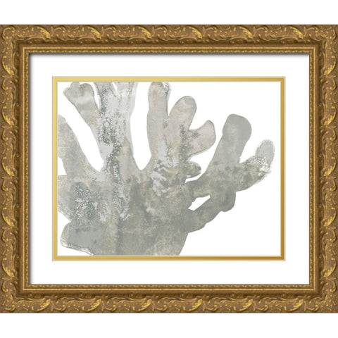 Stone Macro Coral I Gold Ornate Wood Framed Art Print with Double Matting by Vess, June Erica