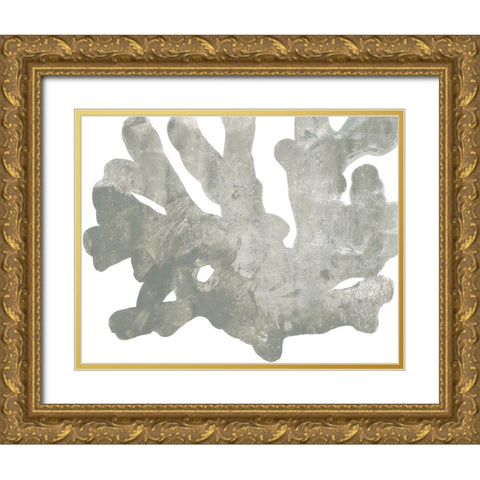 Stone Macro Coral IV Gold Ornate Wood Framed Art Print with Double Matting by Vess, June Erica