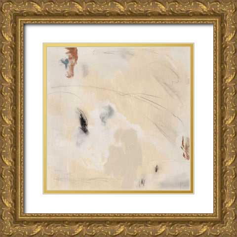 Clay Fragments II Gold Ornate Wood Framed Art Print with Double Matting by Green, Jacob