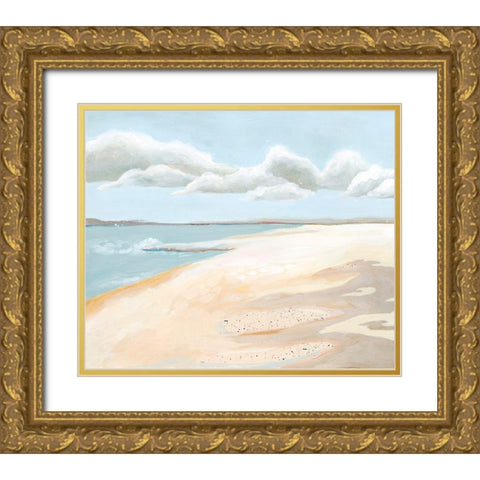 Sandy Getaway I Gold Ornate Wood Framed Art Print with Double Matting by Popp, Grace