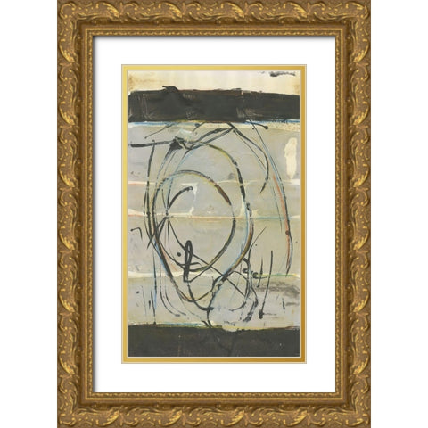 Continuing Energy II Gold Ornate Wood Framed Art Print with Double Matting by Combs, Joyce