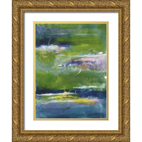 Bales of Color I Gold Ornate Wood Framed Art Print with Double Matting by Combs, Joyce