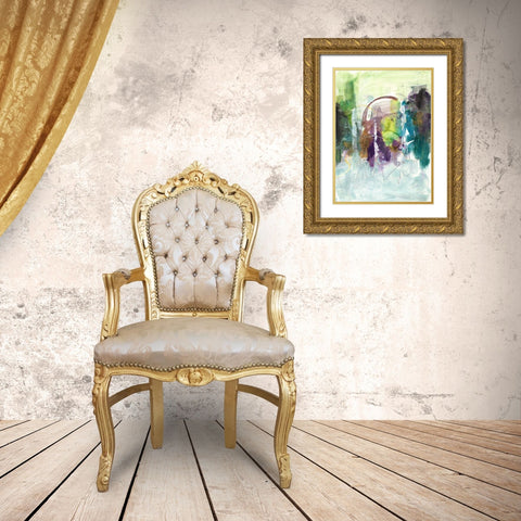 Moving On I Gold Ornate Wood Framed Art Print with Double Matting by Combs, Joyce