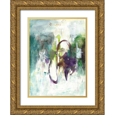 Moving On II Gold Ornate Wood Framed Art Print with Double Matting by Combs, Joyce