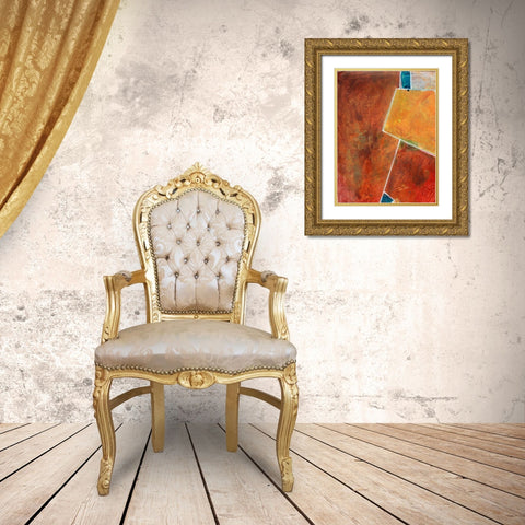 Primary Connection I Gold Ornate Wood Framed Art Print with Double Matting by Combs, Joyce