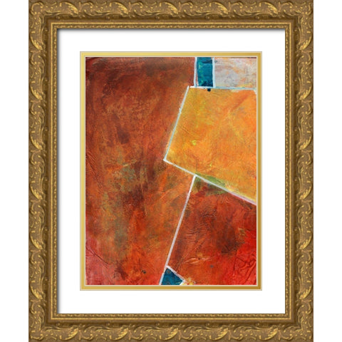 Primary Connection I Gold Ornate Wood Framed Art Print with Double Matting by Combs, Joyce