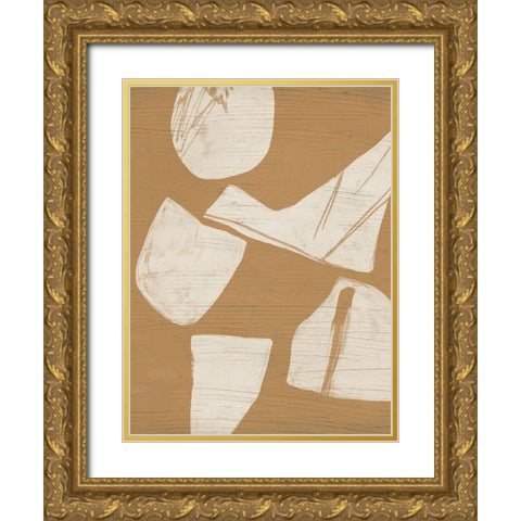 Piecemeal II Gold Ornate Wood Framed Art Print with Double Matting by Vess, June Erica