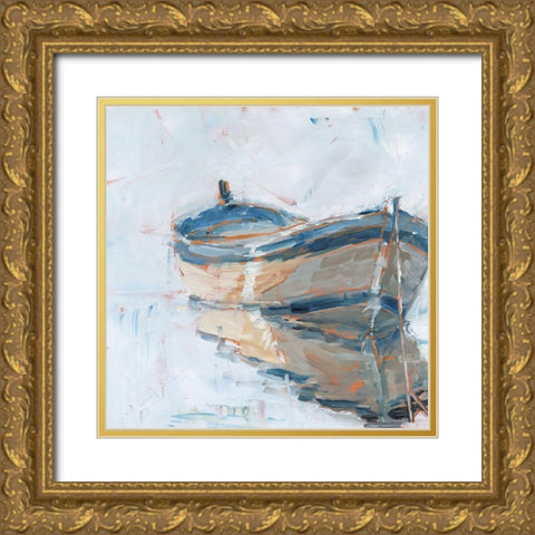 Still Water Reflections I Gold Ornate Wood Framed Art Print with Double Matting by Harper, Ethan