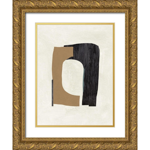 Cardboard Cutouts I Gold Ornate Wood Framed Art Print with Double Matting by Wang, Melissa