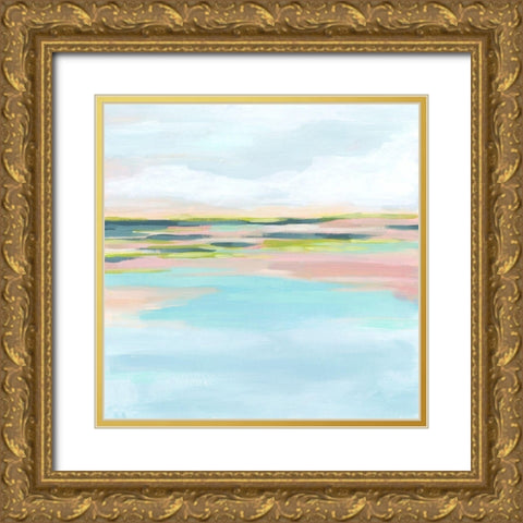 Candy Cove I Gold Ornate Wood Framed Art Print with Double Matting by Vess, June Erica