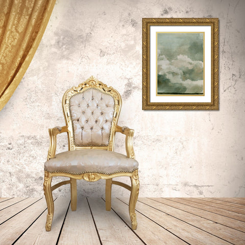 Coming Rain II Gold Ornate Wood Framed Art Print with Double Matting by Caroline, Emma