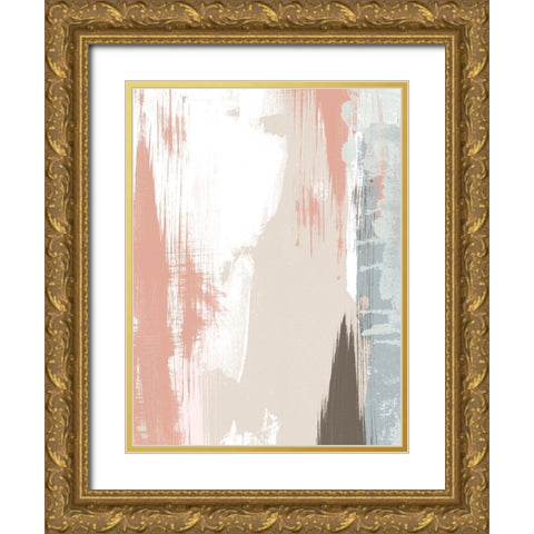 Sandstone Peel II Gold Ornate Wood Framed Art Print with Double Matting by Vess, June Erica