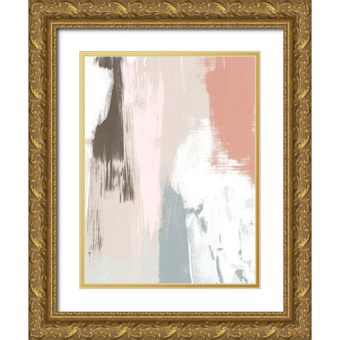 Sandstone Peel IV Gold Ornate Wood Framed Art Print with Double Matting by Vess, June Erica