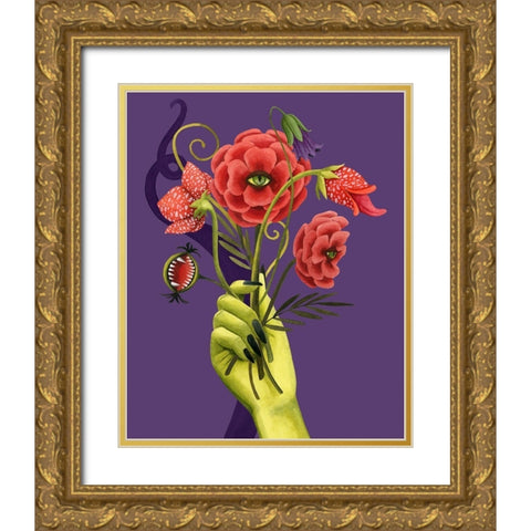 Monstrous Plants I Gold Ornate Wood Framed Art Print with Double Matting by Popp, Grace