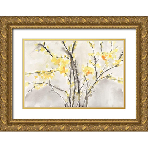 Blissful Elegance I Gold Ornate Wood Framed Art Print with Double Matting by Dixon, Samuel