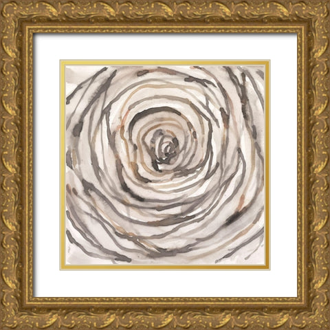 Twisted Branch I Gold Ornate Wood Framed Art Print with Double Matting by Dixon, Samuel