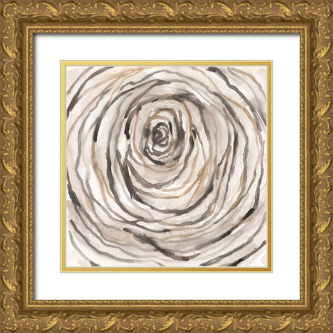 Twisted Branch II Gold Ornate Wood Framed Art Print with Double Matting by Dixon, Samuel