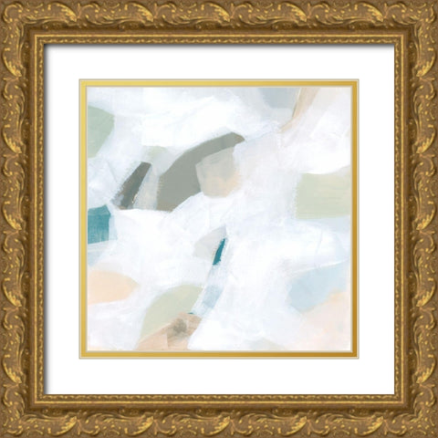 Muted Mosaic I Gold Ornate Wood Framed Art Print with Double Matting by Vess, June Erica