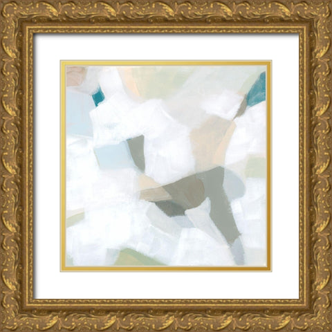 Muted Mosaic II Gold Ornate Wood Framed Art Print with Double Matting by Vess, June Erica