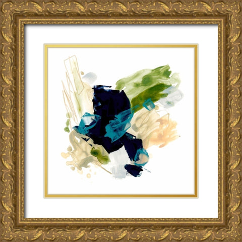 Palette Motion I Gold Ornate Wood Framed Art Print with Double Matting by Vess, June Erica