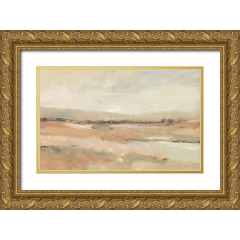 Earth Tone Landscape I Gold Ornate Wood Framed Art Print with Double Matting by OToole, Tim