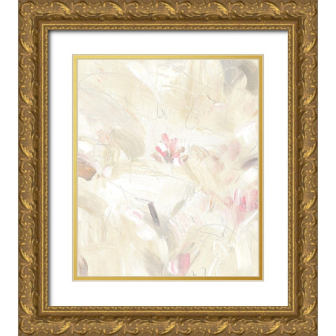 Soft Abstraction II Gold Ornate Wood Framed Art Print with Double Matting by OToole, Tim