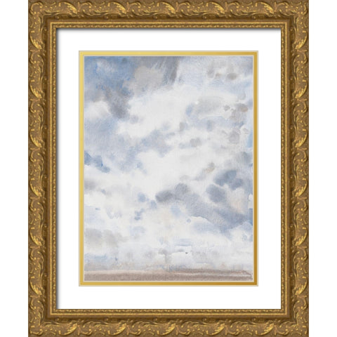 Sky Blue IV Gold Ornate Wood Framed Art Print with Double Matting by OToole, Tim