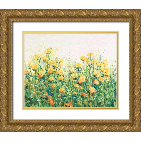 Garden in Bloom III Gold Ornate Wood Framed Art Print with Double Matting by OToole, Tim