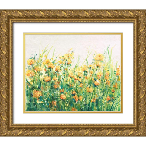 Garden in Bloom IV Gold Ornate Wood Framed Art Print with Double Matting by OToole, Tim