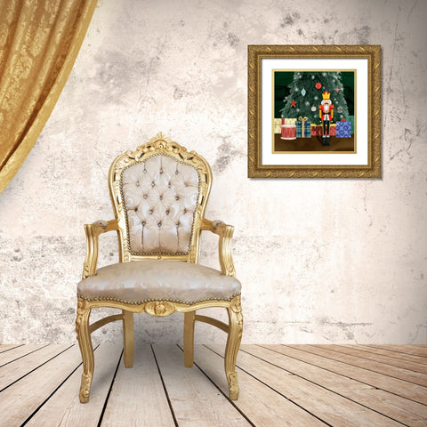 Christmas Nutcracker I Gold Ornate Wood Framed Art Print with Double Matting by Popp, Grace