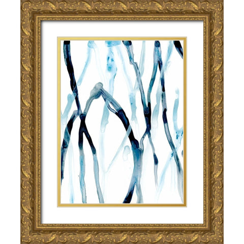 Runnel I Gold Ornate Wood Framed Art Print with Double Matting by Vess, June Erica