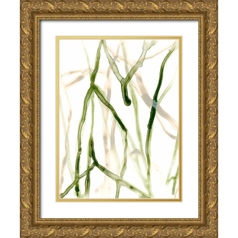 Runnel VII Gold Ornate Wood Framed Art Print with Double Matting by Vess, June Erica