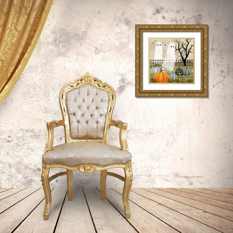 Haunted Pumpkin Patch II Gold Ornate Wood Framed Art Print with Double Matting by Popp, Grace